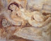 Jules Pascin Accumbent Mary oil